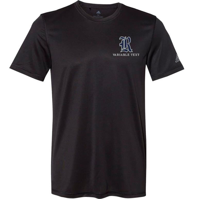 Adidas Sport T-Shirt - Black - Embroidery Text Drop