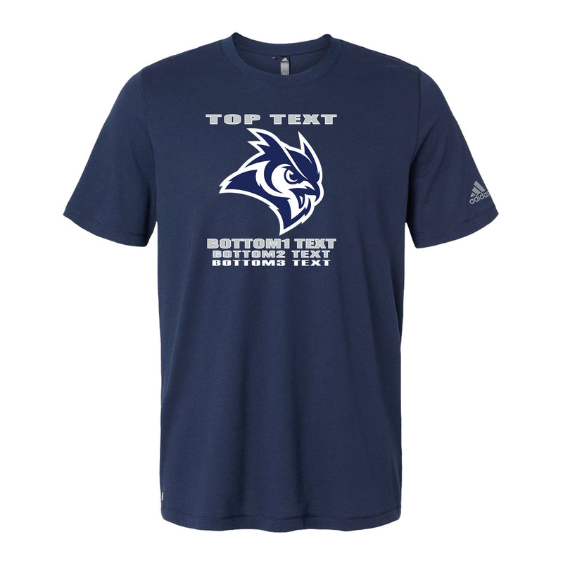 Adidas Blended T-Shirt - Collegiate Navy - Logo Text Drop