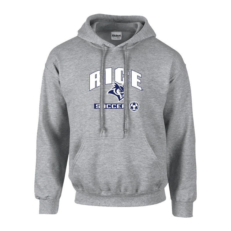 Fleece Hoodie - Sport Grey - Rice SOCCER