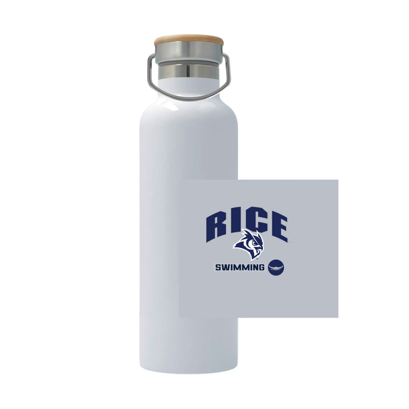 25oz Stainless Steel Thermos - White - Rice SWIMMING