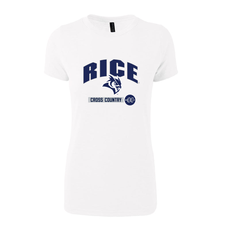 Women's Triblend T-Shirt - White - Rice CROSS COUNTRY