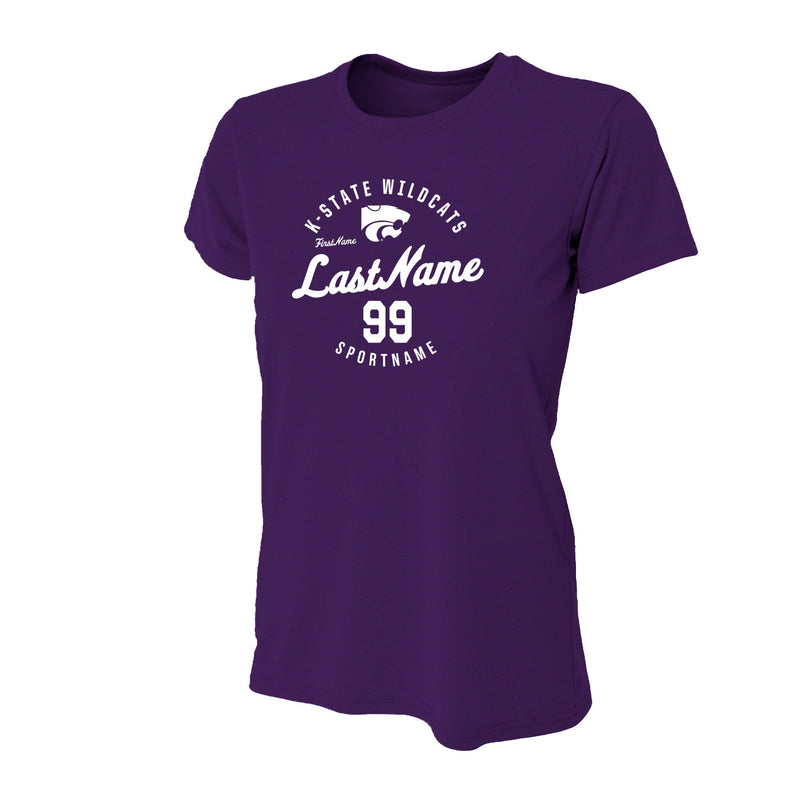 Women's Performance T-Shirt - Purple - Script Player